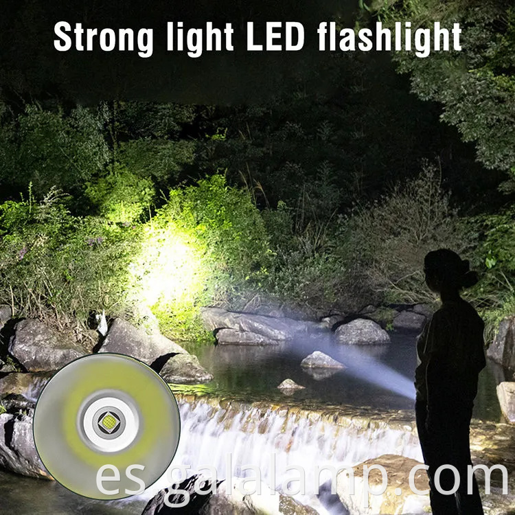 Ligera LED recargable ultra brillante para aventuras al aire libre